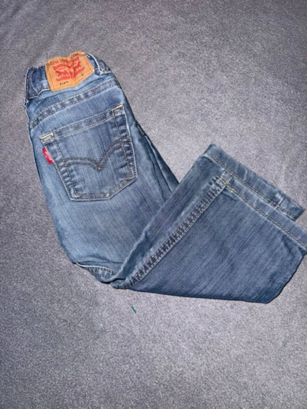 Levi’s 514 Slim Straight Jeans Toddler 2T Blue Denim Adjustable Waist